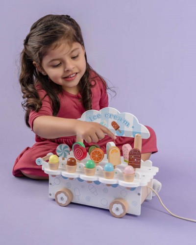 Carrito de Helados de Madera Frosty Fun