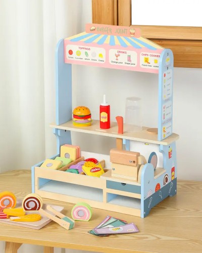 Puesto de Hamburguesas de Madera Burger Fun