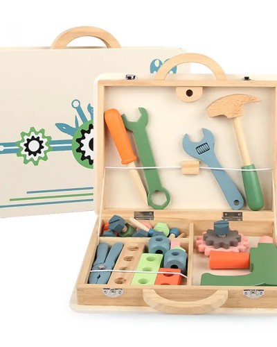 Maletín de Herramientas de Madera Constructor Junior